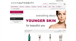 Desktop Screenshot of dermauthority.com